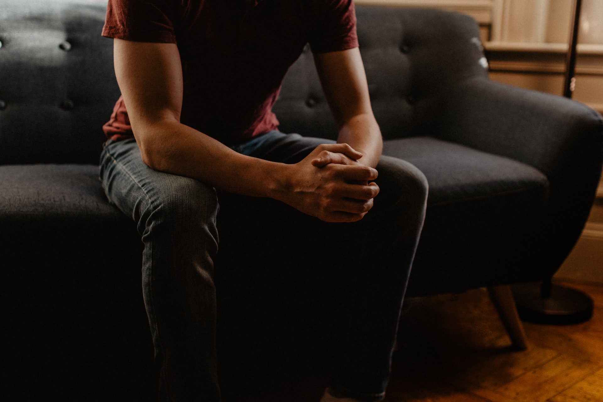 a man going through alocohol addiction therapy