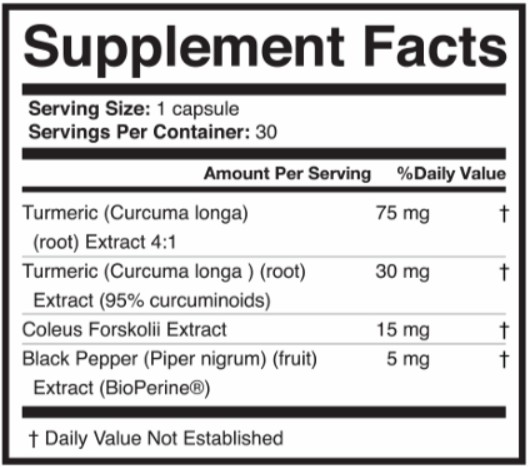 JointBrex supplement fact